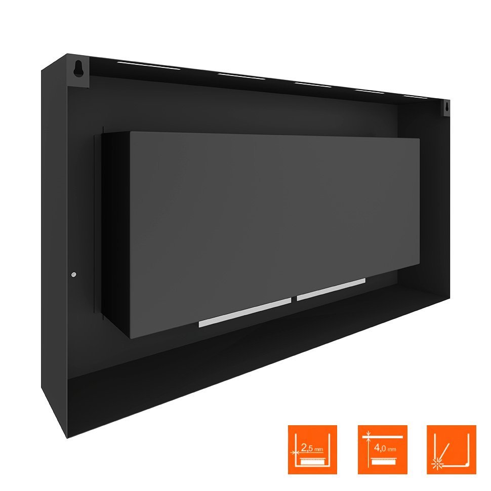 Биокамин SteelHeat WALL GRAND 1200 LITE черный по цене 36 120 руб.