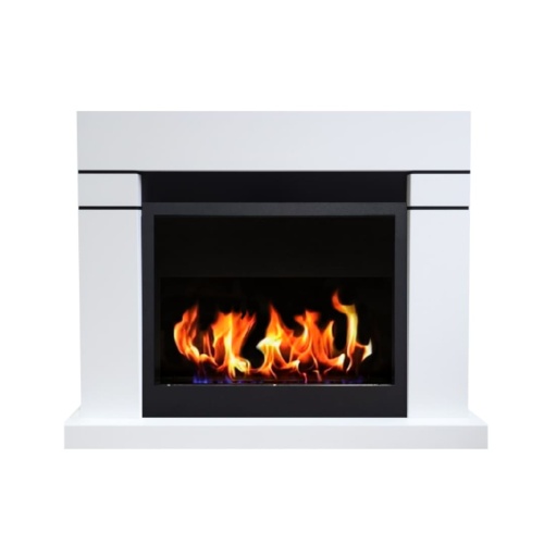 Биокамин в портале "Русский огонь" Тоби с защитным и декоративным стеклом