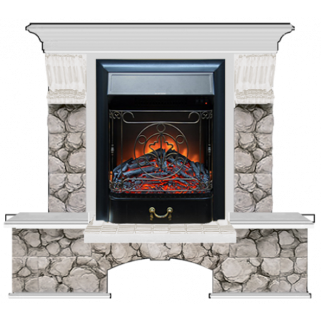 Бостон К Карелия (беленый дуб)+Majestic Black