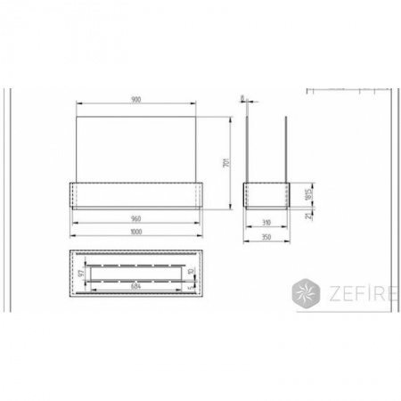 Биокамин ZeFire Apolon черный по цене 53 500 руб.