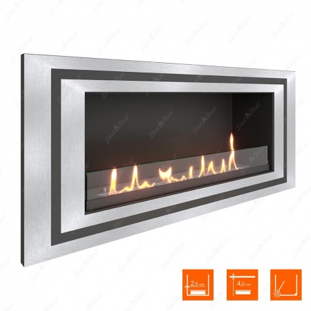 Биокамин SteelHeat LONG-D 900 XL стекло по цене 39 936 руб.