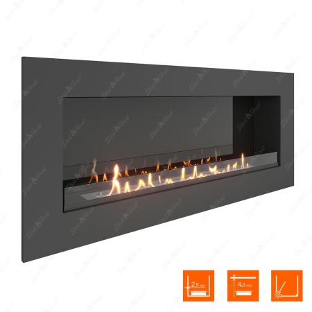 Биокамин SteelHeat GRAND 1500 стекло + стемалит по цене 73 920 руб.