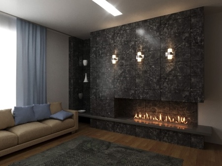 Автоматический биокамин Lux Fire Smart Flame 1700 Black по цене 