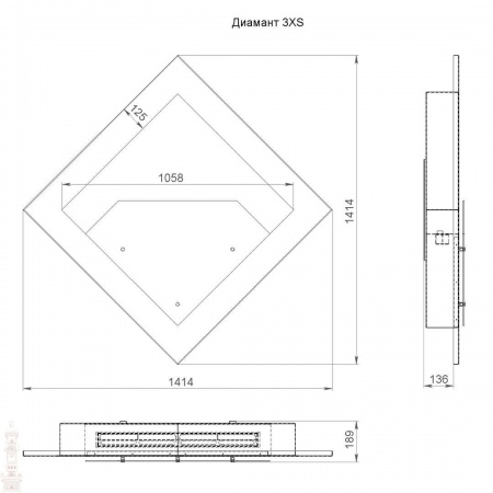 Настенный биокамин Lux Fire "Диамант 3" XS Настенный биокамин Lux Fire "Диамант 3" XS по цене 61 589 руб.