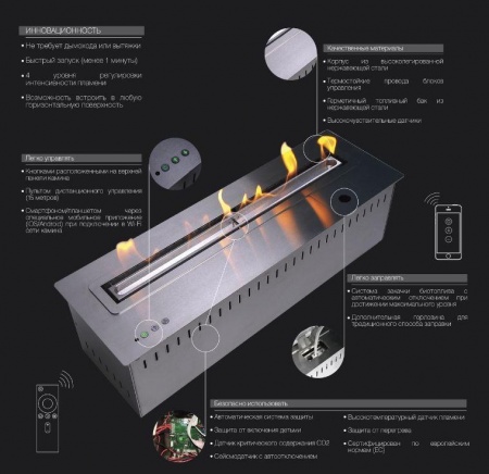 Биокамин Airtone-Andalle 2400 Биокамин Airtone-Andalle 2400 по цене 530 400 руб.